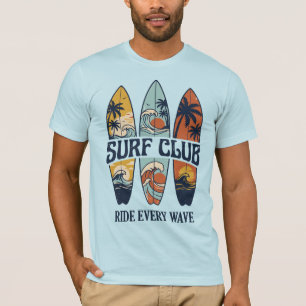 Vintage Surf Club   Camiseta de Surf