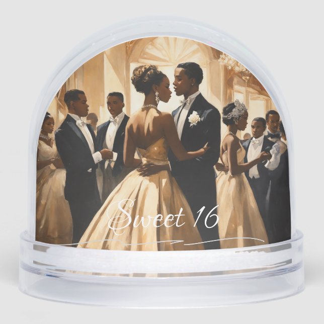 Vintage Sweet 16 Cotillion Snow Globes (Anverso)