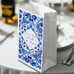 Vintage Talavera Azulejo bolsas de favores mediter<br><div class="desc">Vintage Talavera Azulejo Baldosas azul y blanco mediterráneas monogramadas boda gracias a favor de las bolsas de favores personalizadas favores de boda favores de boda</div>