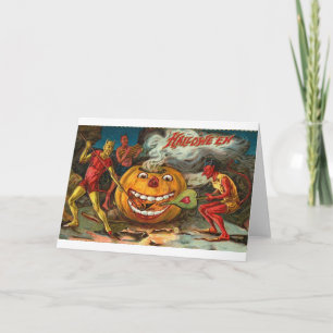 Vintage tarjetas de felicitación de Halloween Post