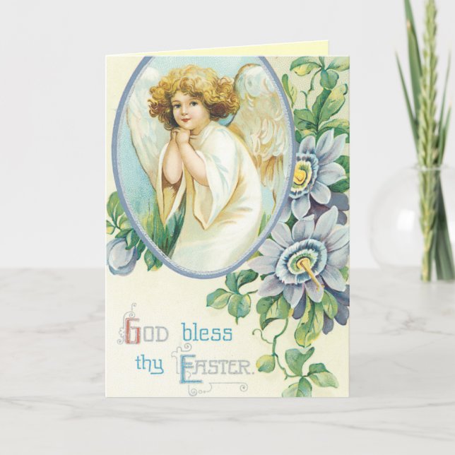 Vintage tarjetas de felicitación de Pascua - Relig (Anverso)