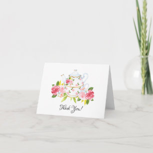 Vintage Tea Fiesta Shower Gracias Nota