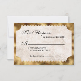 Vintage Theatre Movie Ticket RSVP