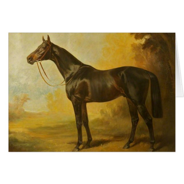 Vintage Thoroughbred Horse (Anverso (Horizontal))