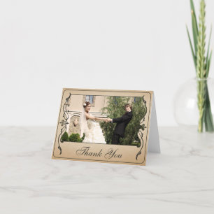 Vintage Ticket Tarjeta de agradecimiento