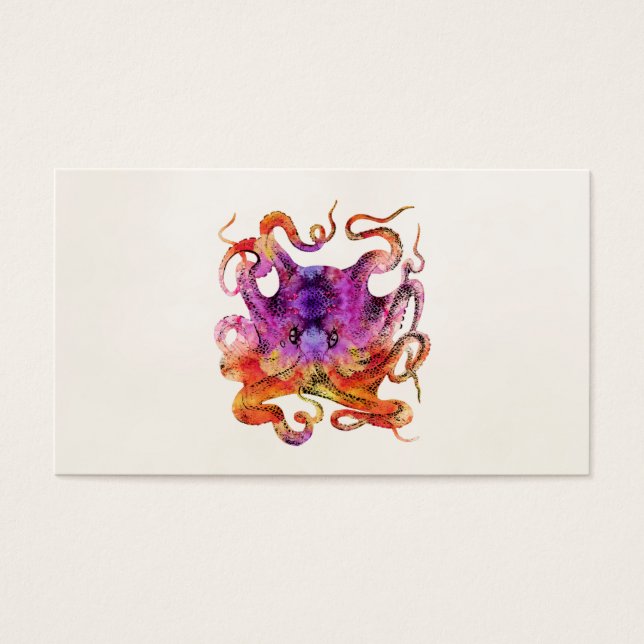 Vintage Tie Dye Octopus Psicodélico Arcoiris (Frente)