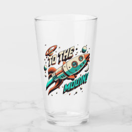 Vintage To The Moon Rocket ship