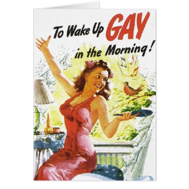 Vintage "To Wake Up Gay" (Frente)
