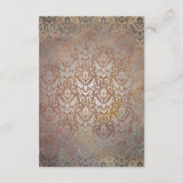 Vintage Toscana Damask Elegante Tarjetas RSVP