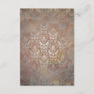 Vintage Toscana Damask Elegante Tarjetas RSVP