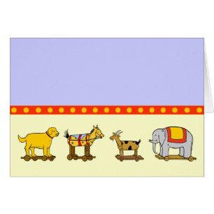 Vintage Toy Dog Horse Elephant Gog Art