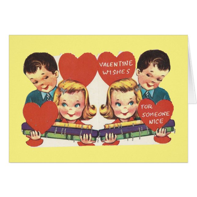 Vintage Toy Train Valentine (Anverso (Horizontal))