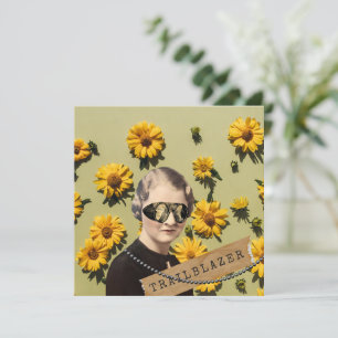 Vintage Trailblazer Daisies Kitsch Greeting