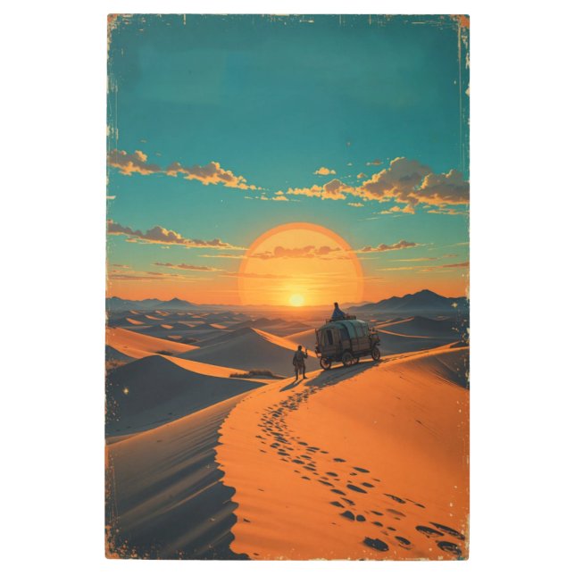 Vintage Travel Poster Sahara Dream (Anverso)