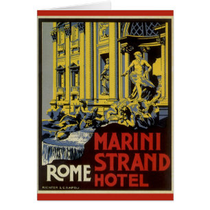 Vintage Trevi Fountain, Hotel Marini Strand, Roma