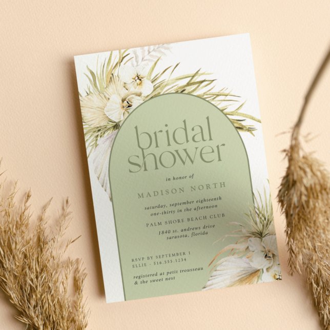 Vintage Tropics Bridal Shower Invitación (Subido por el creador)