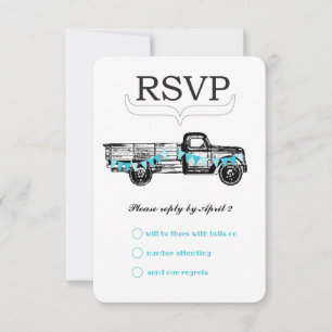 Vintage Truck RSVP recibiendo golpes Retro RSVP