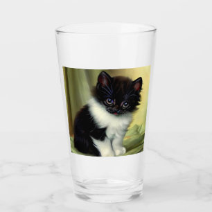 Vintage Tuxedo Kitten Ilustracion