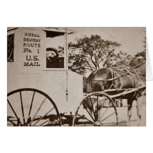 Vintage US Mail Greeting Card