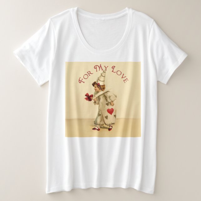 Vintage Valentine Clown Be My Love (Anverso del diseño)