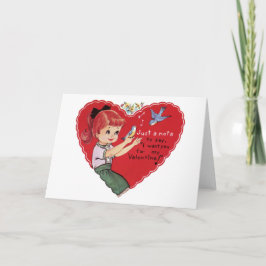 Vintage Valentine Day una nota para mi San Valentí