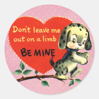 Vintage Valentine Pegatinas