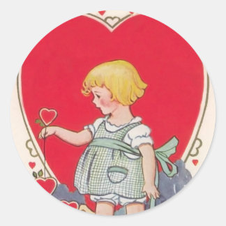 Vintage Valentine Pegatinas