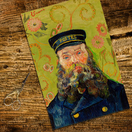 Vintage Van Gogh Postman Papel de tono de desconex