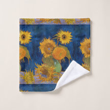 Vintage Van Gogh Six Sunflowers