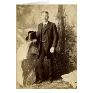 Vintage victoriana Gentleman Portait