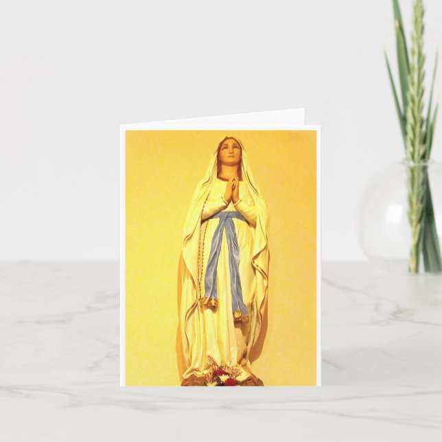 Vintage Virgin Mary tarjetas en blanco (Anverso)