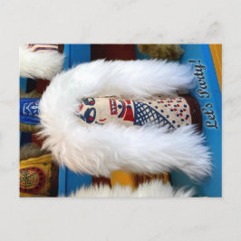 Vintage Voodoo Knockdown Doll Let's Fiesta postal 