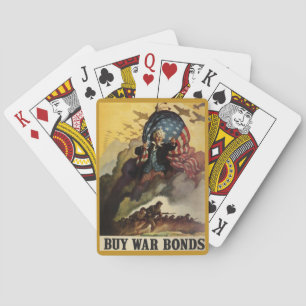 Vintage War Bonds Jugando Cartas