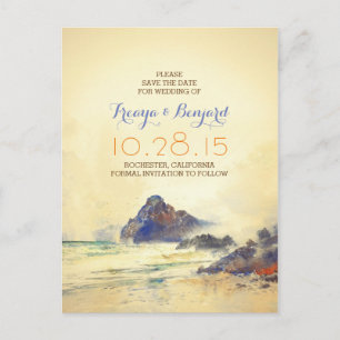 vintage watercolor beach salve las postales de fec