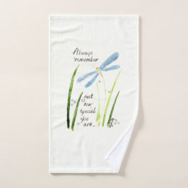 Vintage Watercolor Dragonfly Recuerde siempre el t