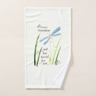 Vintage Watercolor Dragonfly Recuerde siempre el t