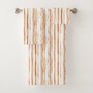 Vintage Watercolor Striped - Earthy Coffee Tones(4