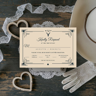 Vintage Western Cowboy Country Wedding RSVP