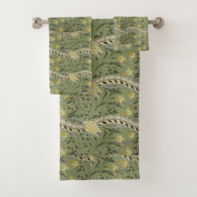 Vintage William Morris Daffodil Amarillo Floral (In situ)