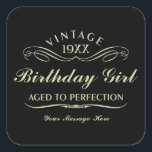 Vintage Wine Person Funny Black Birthday Pegatina<br><div class="desc">1944 1945 1946 1947 1948 1949 1950 1951 1952 1953 1954 1955 1955 7 1958 1959 1960 1961 1962 1963 1964 1965 1966 1967 1968 1969 1970 1971 972 1973 1974 1975 1976 1977 1978 1979 1980 1981 1982 1983 1984 Evolución. Gracioso 30.ª 31ª 32ª 33ª 34ª 35ª 36ª 37ª...</div>
