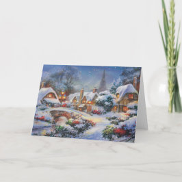 Vintage Winter Navidad Village