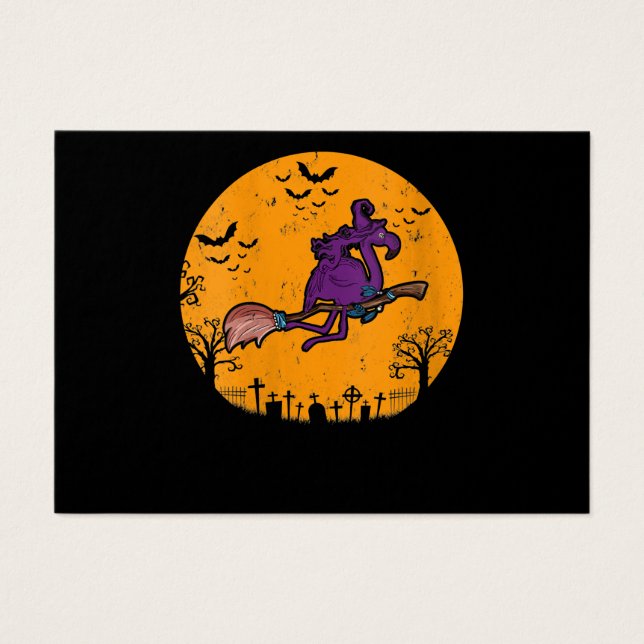 Vintage Witch Flamingo Costume Halloween (Frente)