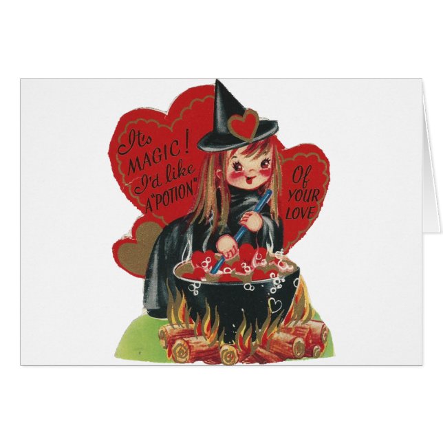 Vintage "Witch" Valentine (Anverso (Horizontal))