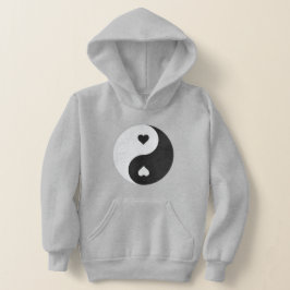 vintage yin yang valentines de corazón