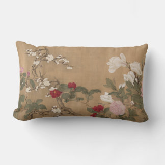 Vintage Yun Shouping Cojín decorativo de arte flor