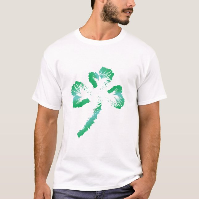 Vintge Shamrok Leaf, camiseta de San Patricio (Anverso)