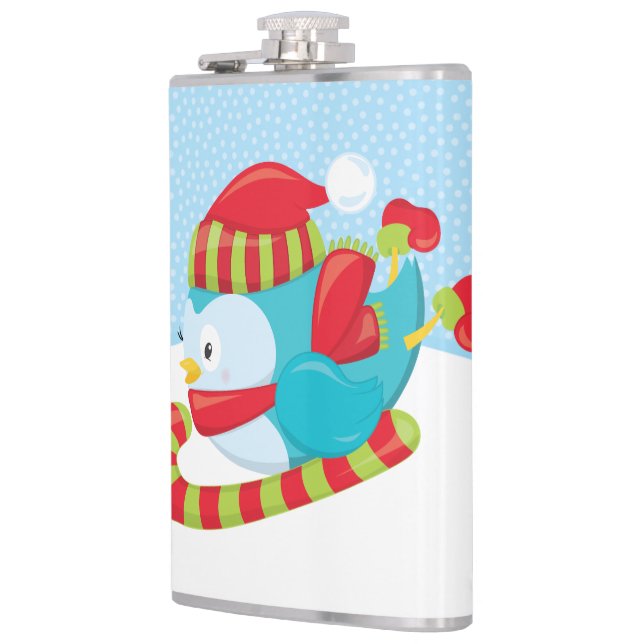 Vinyl Wrapped Flask, 8 oz. Petaca (Izquierda)