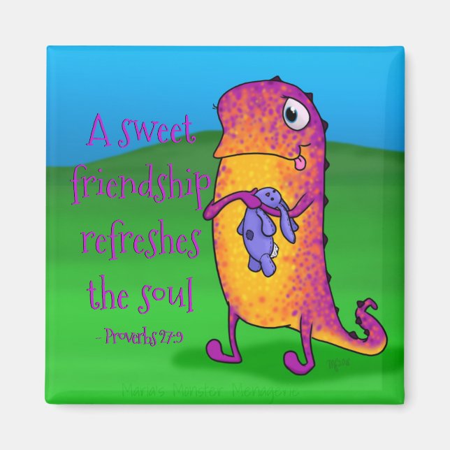 Viola el monstruo, con imán cita (Frente)