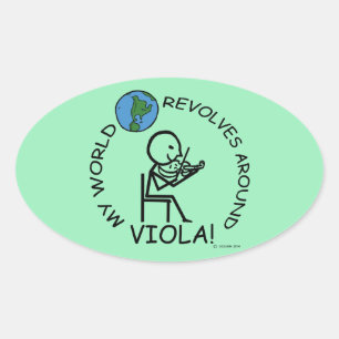 Viola - El mundo gira en torno al Pegatina Oval