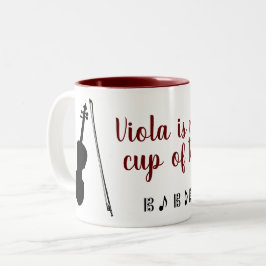 Viola es mi taza de té (rojo oscuro)